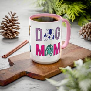 Dog Mom Mug With Color Inside | 11oz - 15oz