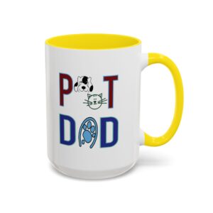 Pet Dad Mug With Color Inside | 11oz - 15oz