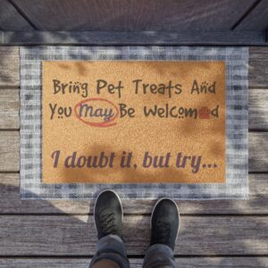 Funny Welcome Doormat for Pet Lovers | 24" x 16"
